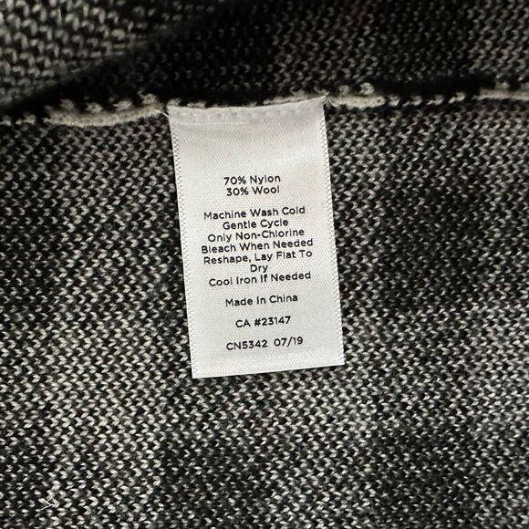 Talbots Buffalo Check Cardigan Sweater Women's Plus 1X NWT Plaid Wool Blend Open - Picture 13 of 13